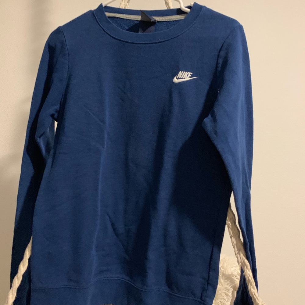 Navy Nike Crewneck Hoody
